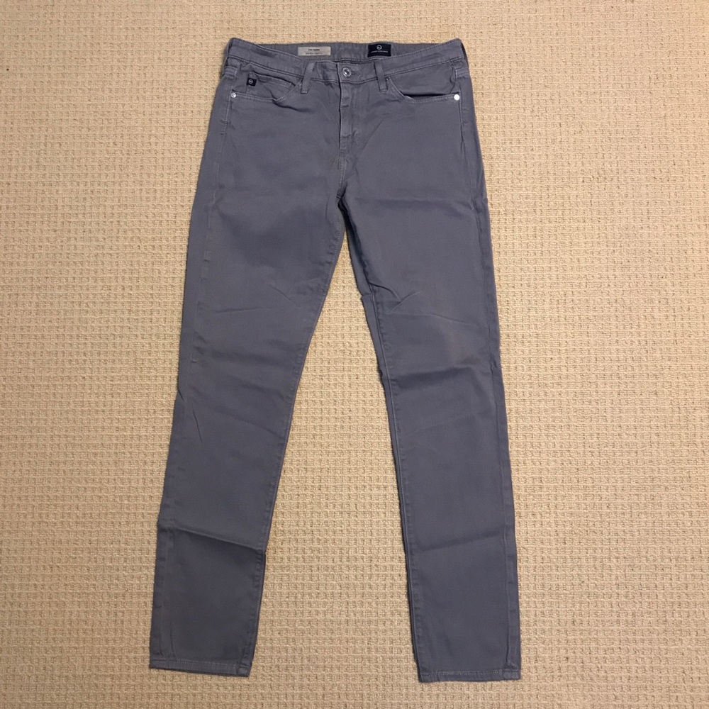 AG prima mid rise grey jeans